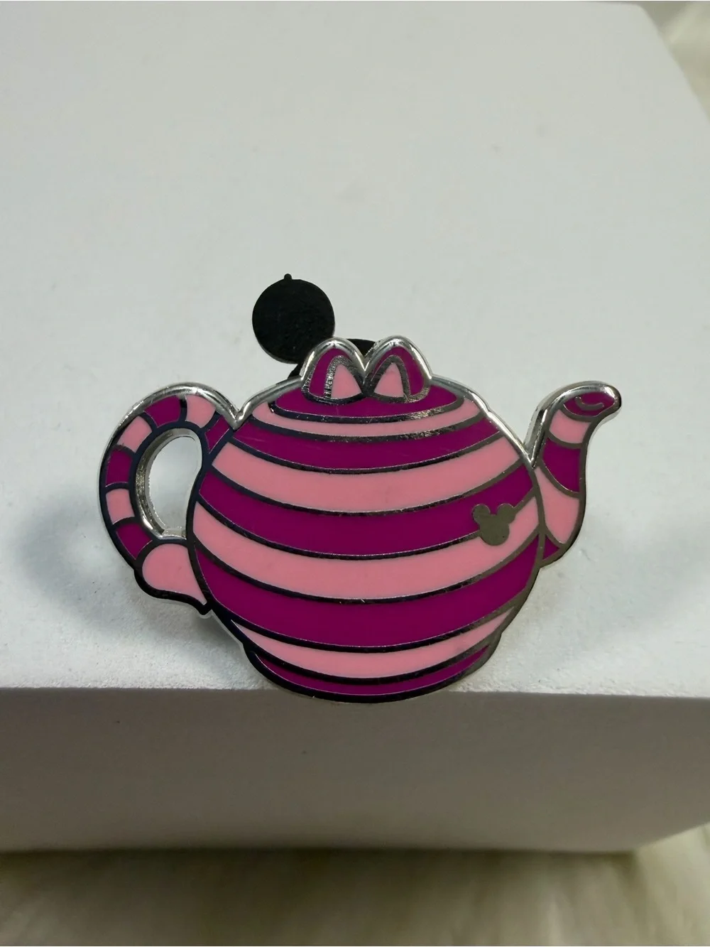 💙3/$20💙 Disney Pink Striped Teapot Enamel Pin